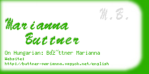 marianna buttner business card